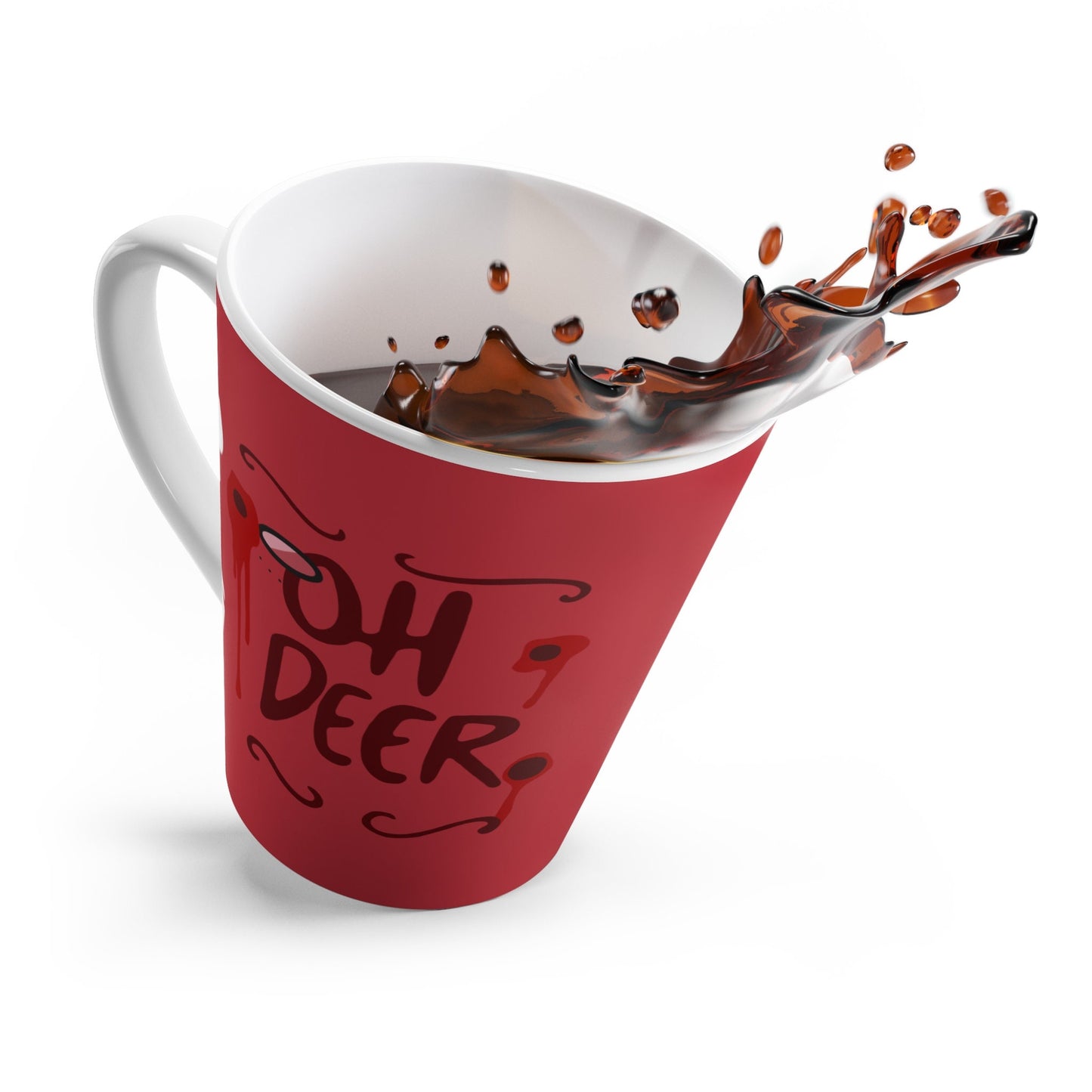 OH DEER! Alastor Latte Mug | Hazbin Hotel | Drinkware | Fan Art