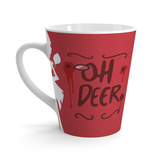 OH DEER! Alastor Latte Mug | Hazbin Hotel | Drinkware | Fan Art